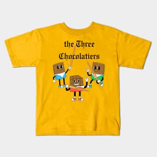 Lispe Chocolate Three Chocolatiers Funny Kids T-Shirt